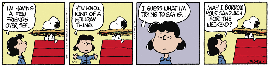 Peanuts comic