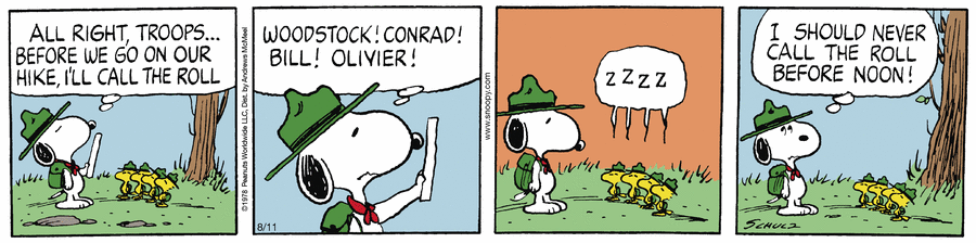 Peanuts comic