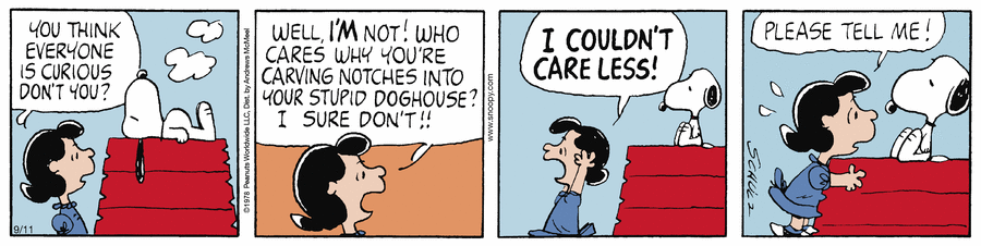 Peanuts comic